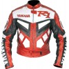 Yamaha R1 Red Classic Leather Biker Jacket